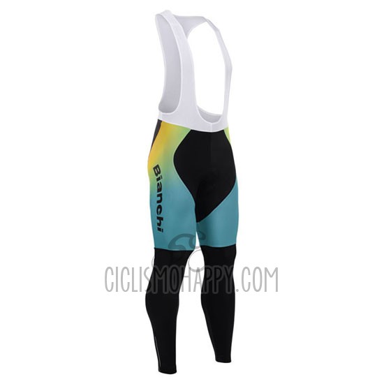 Lotto NL Jumbo Cycling Jersey Bib Tight 2015 Long Sleeve Black and Yellow